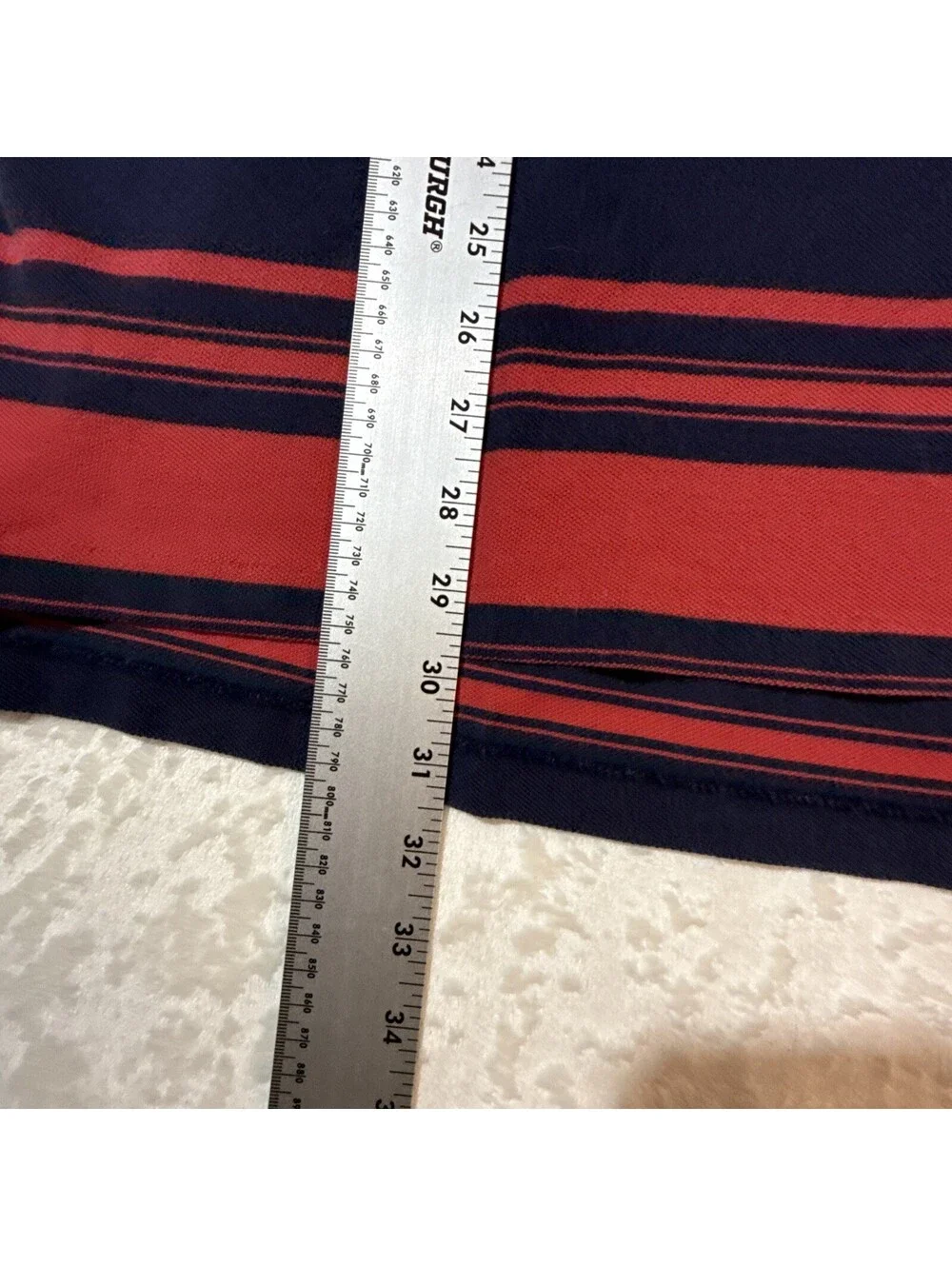 Polo Golf Ralph Lauren Red Striped Polo Shirt Men’s XLarge 100% Cotton